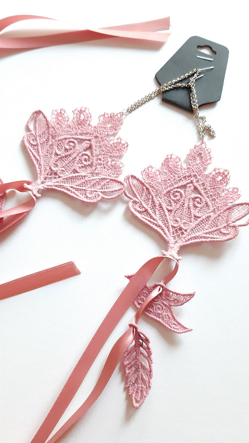 Lace Barefoot Pink Sandals — foto 5