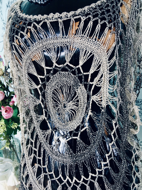Boho hippie tunika háčkovaná — foto 3