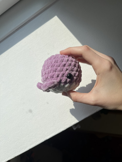 Háčkovaný plyšák - mini velrybka — foto 2