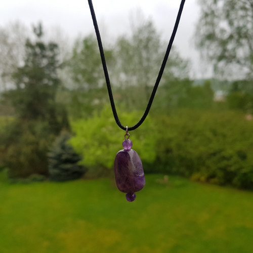 "Lumine B" Náhrdelník (ametyst) — foto 2