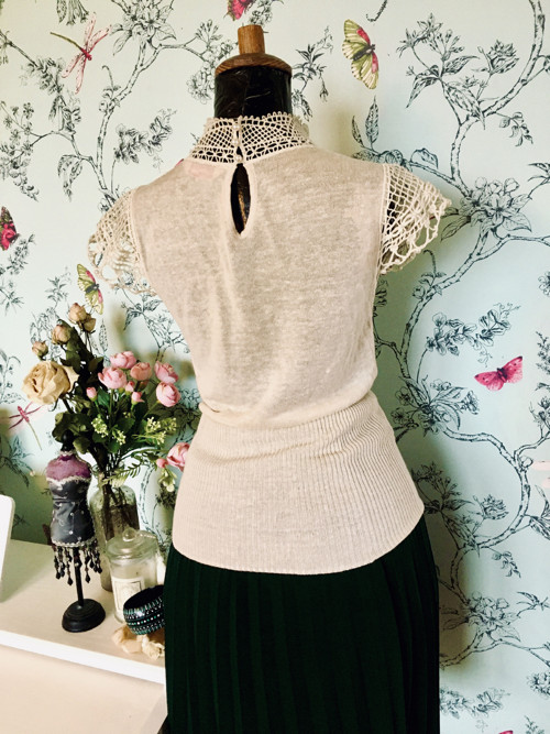 Halenka nostalgická, viktoriánský look — foto 4
