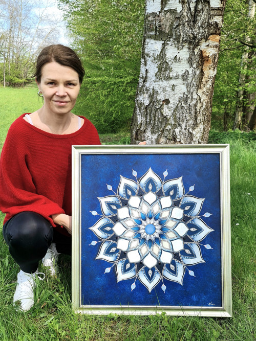 Mandala Súznenie, 60 x 60 cm — foto 3