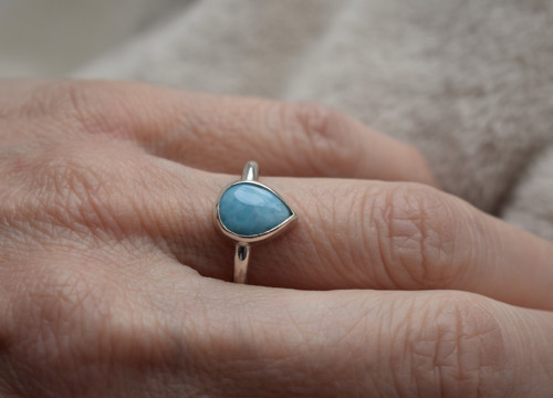 Prstýnek larimar — foto 4