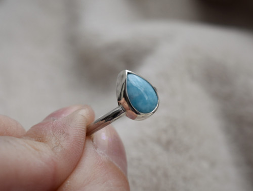 Prstýnek larimar — foto 5