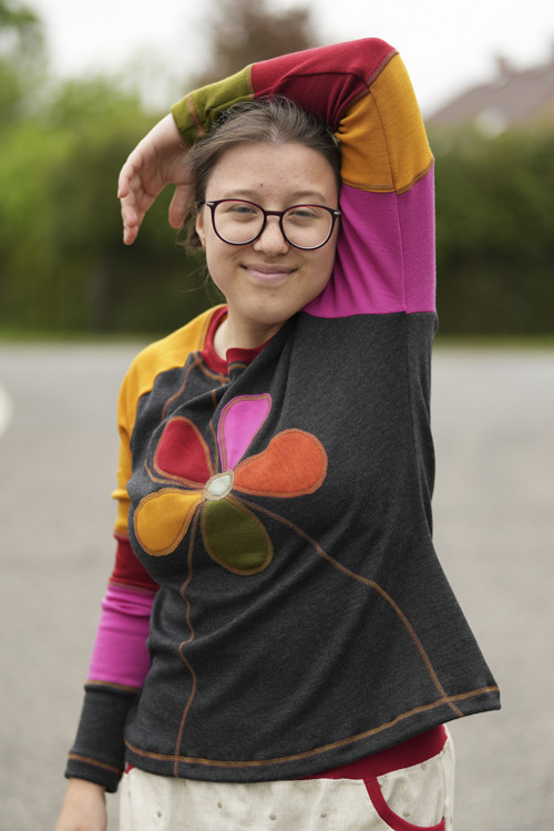 Merino mikino-triko rozkvetlé — foto 4