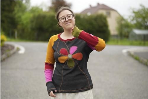 Merino mikino-triko rozkvetlé — foto 6