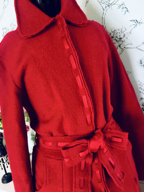 Kabát vlněný raritní red — foto 3