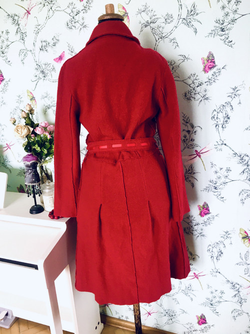 Kabát vlněný raritní red — foto 4