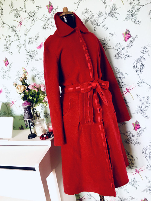Kabát vlněný raritní red — foto 2