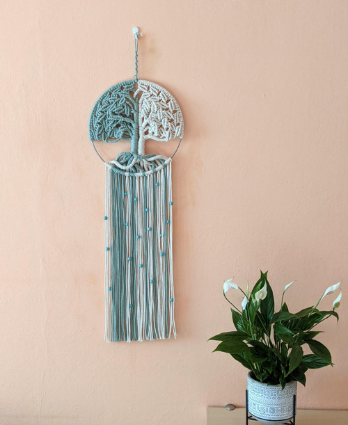 Macramé dekorácia strom života — foto 3