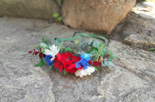 Věneček boho ve folklorním stylu — foto 2
