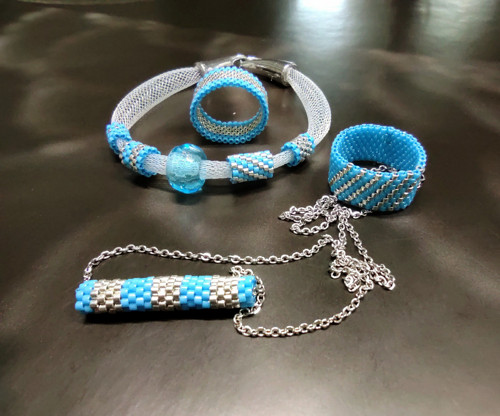 Řetízek nerez Sky Blue — foto 2
