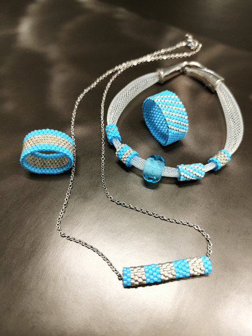 Řetízek nerez Sky Blue — foto 3