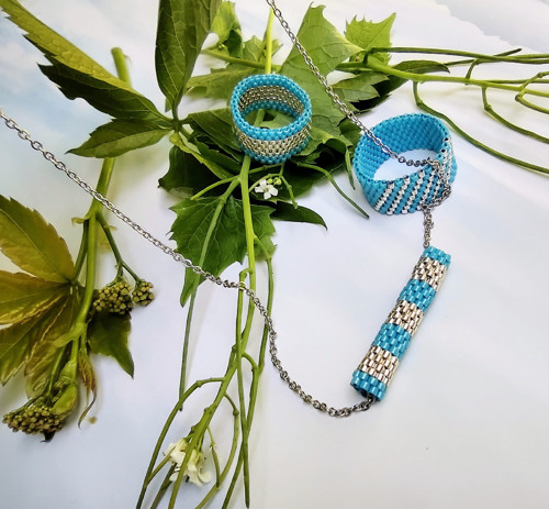 Řetízek nerez Sky Blue — foto 4