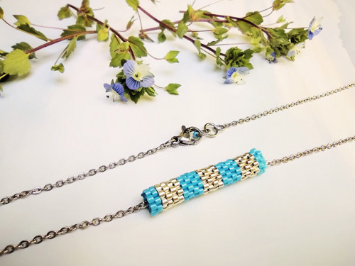 Řetízek nerez Sky Blue — foto 5