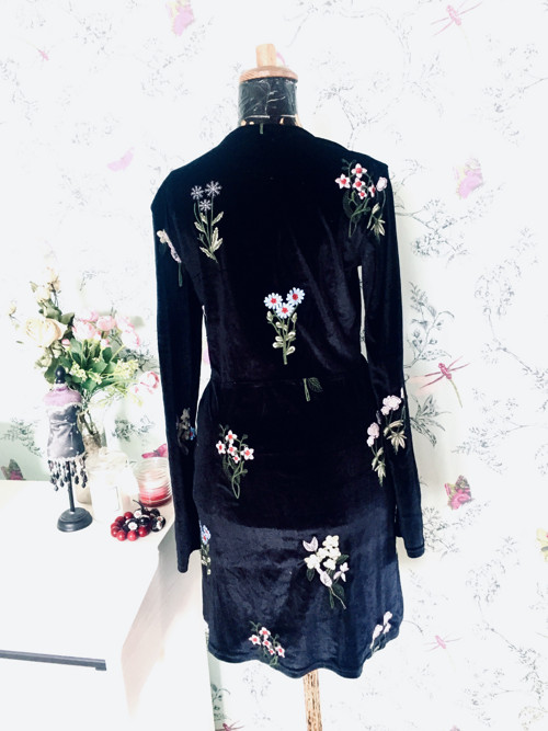 Šaty vintage zavinovací, herbář — foto 5