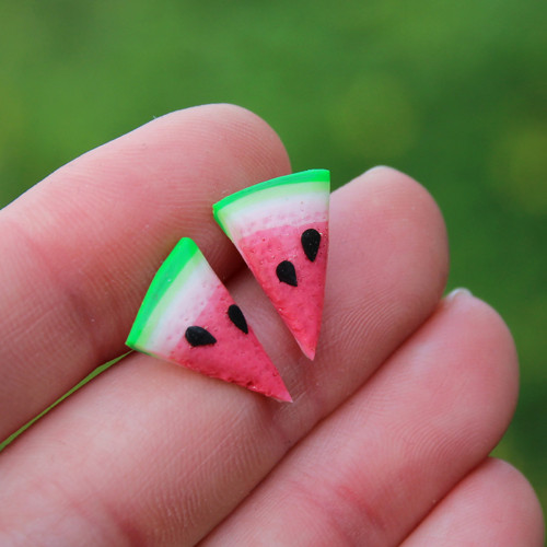 Melounky (fimo náušnice) — foto 2