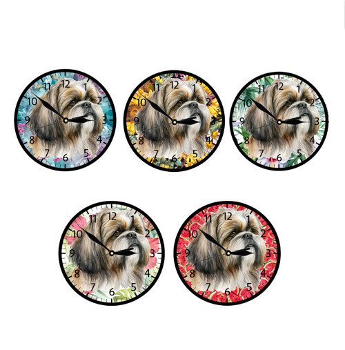 SHIH-TZU NÁSTĚNNÉ HODINY 5 variant — foto 2