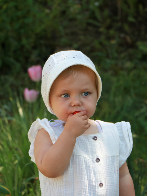 Letný madeirový čepiec Diana ivory — foto 2