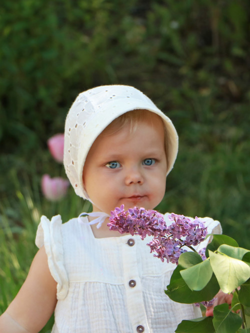 Letný madeirový čepiec Diana ivory — foto 5