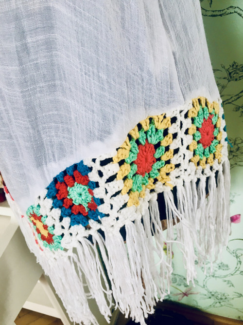 Tunika boho hippie s háčkováním — foto 4