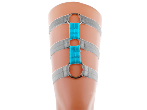 Elastický podvazek s kroužky body harness gothic — foto 3