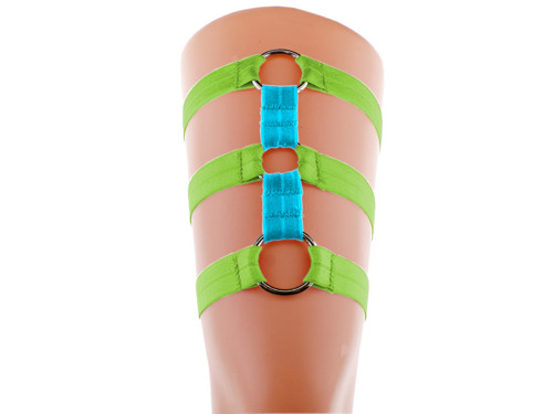 Elastický podvazek s kroužky body harness gothic — foto 4