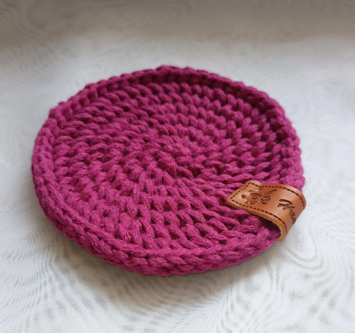 Háčkovaný podšálek - 10 cm — foto 3