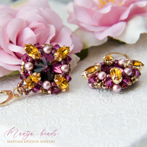 Mabelle - Amethyst Topaz Joy (šité náušnice) — foto 3