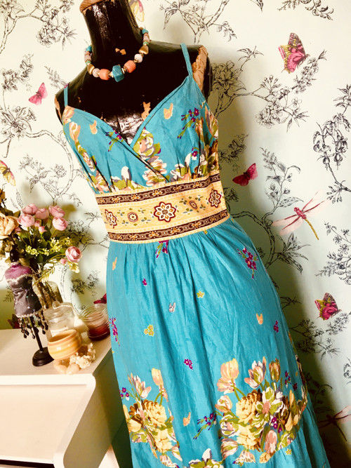 Šaty BOHO HIPPIE květinové — foto 2