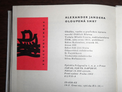 Alexander JANDERA: Oloupená smrt, 1962 — foto 6