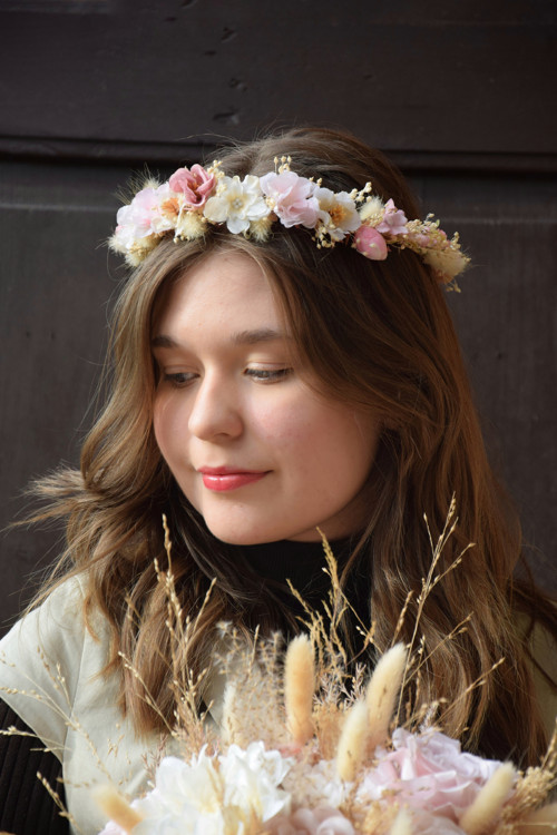 Věneček do vlasů Boho Pudřenka — foto 2