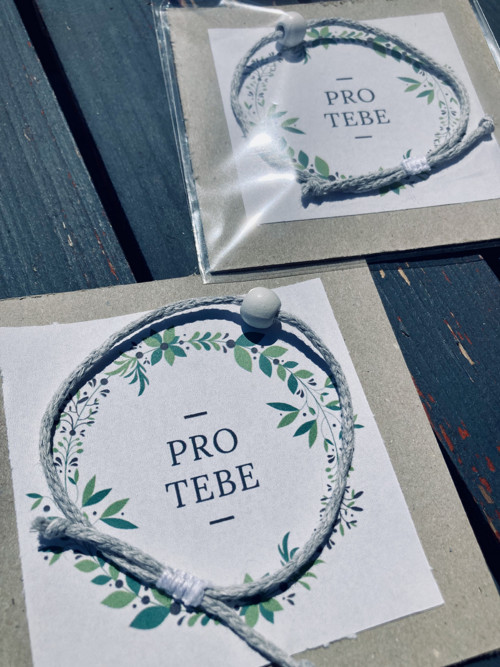 Šedo-bílý náramek basic Pro Tebe — foto 2