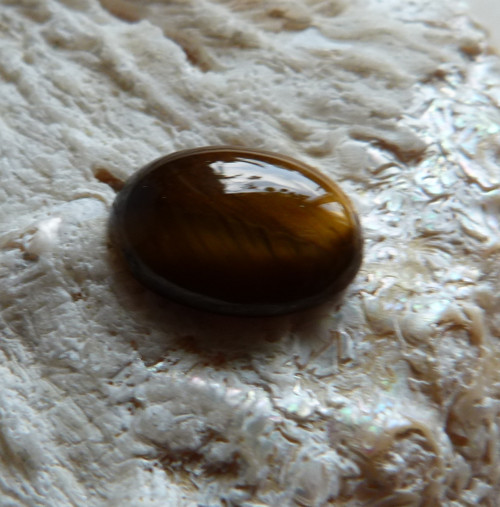 Tygří oko kabašon - 1,6 cm - Extra! — foto 6