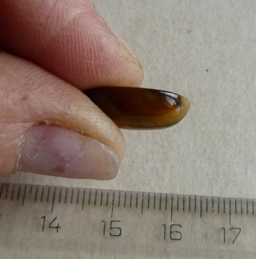 Tygří oko kabašon - 1,6 cm - Extra! — foto 4