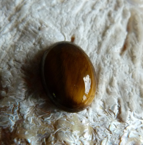 Tygří oko kabašon - 1,6 cm - Extra! — foto 5