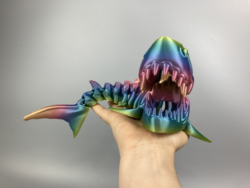 Flexi žralok - 3D tisk — foto 2