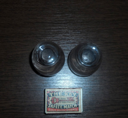 2x servírovací SKLENIČKA broušená, skleničky — foto 4