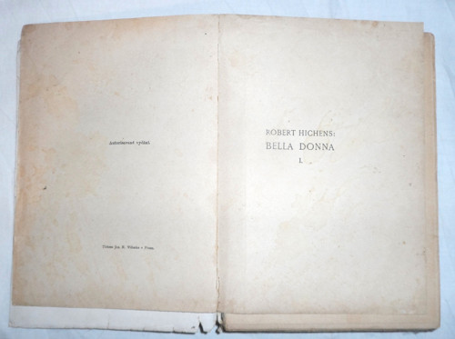 Robert Hichens: BELLA DONNA, I. díl, 1927 — foto 3