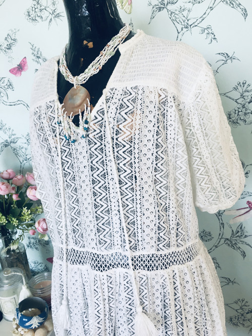 Boho krajka šaty famous — foto 4