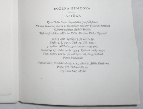 Božena Němcová: BABIČKA, 1951 — foto 5