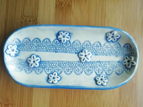 Dekorativní modrá mistička — foto 3