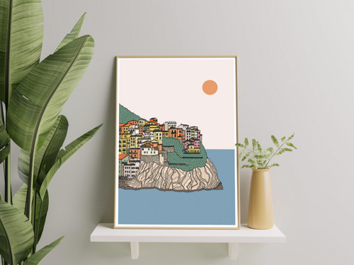 Plakát Itálie Cinque Terre A5 — foto 4