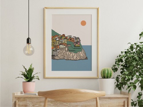 Plakát Itálie Cinque Terre A5 — foto 5
