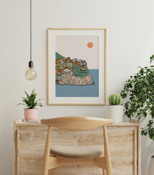 Plakát Itálie Cinque Terre A5 — foto 3