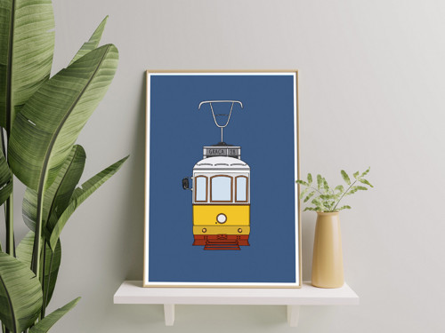 Plakát Tramvaj Lisabon A5 — foto 4