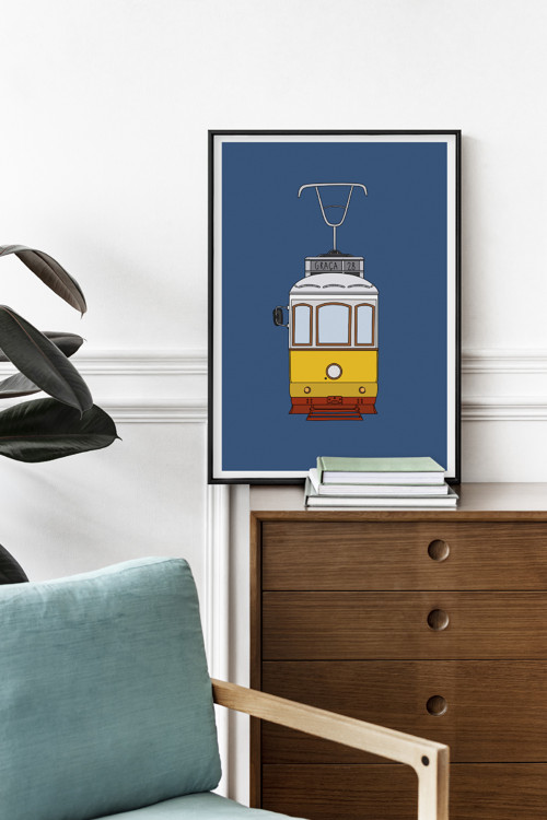 Plakát Tramvaj Lisabon A5 — foto 2