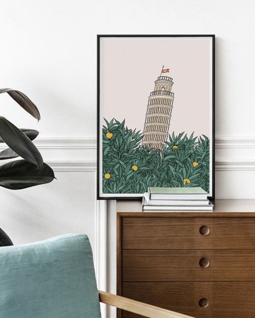 Plakát Itálie, Pisa A5 — foto 4