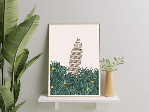 Plakát Itálie, Pisa A5 — foto 3