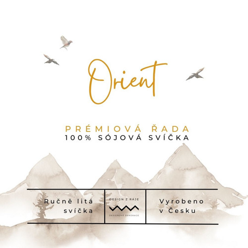 Orient, prémiová sójová svíčka (120ml S) — foto 2